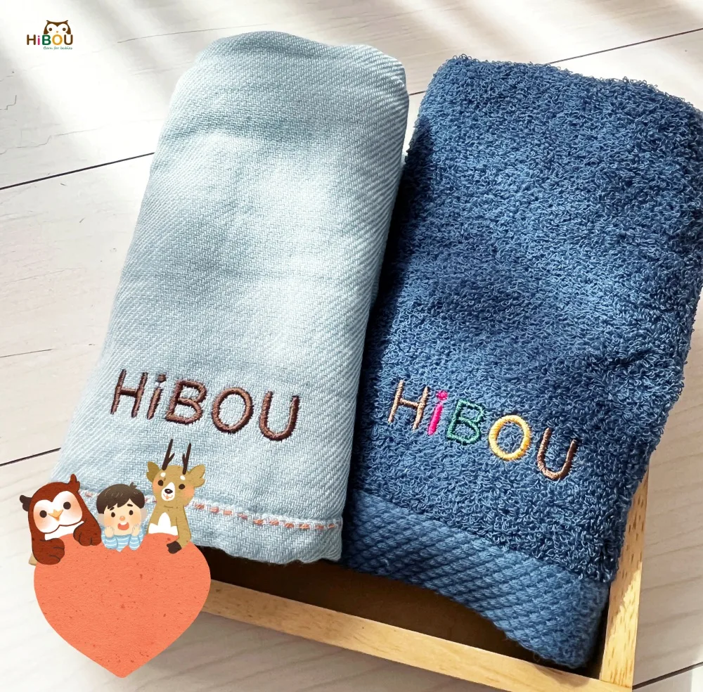 HiBOU 客製姓名刺繡毛巾